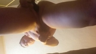 Toy play and cumahot with roomie in next room
