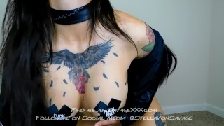 Can You Handle Me? Stella Von Savage - Hot JOI tease Inked Girl in leather