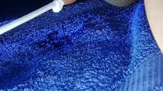 Injecting lotion into my flaccid uncircumcised korean cock, real kink!