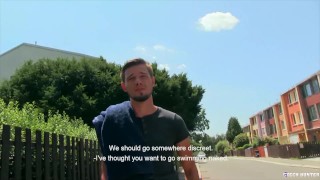  CZECH HUNTER 450 - Hunk With A Goatee Takes A Fat Cock In His Smooth Ass