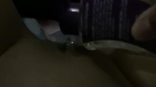 Shy girl masturbates fingering, loud sounds