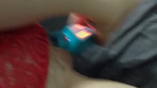 Girl Fucks Self and Cums On Jackrabbit