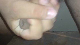 CHUBBY TEEN JERKS OFF AND SHOOTS HUGE LOAD
