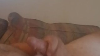 Stroking in the morning. Lots of cum