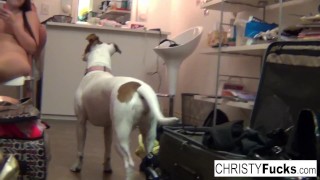 Three Sexy pornstars play with each other's pussies