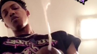 Young bull (MannyKillã) bust a load in stepmom bathroom