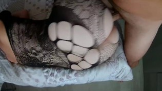 He continues to fuck this cute girl sexy lingerie after cum on her big ass!