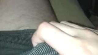  bou from Russia jerking off and moaning his hairy dick