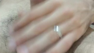Married guy fingers ass and shoots huge load