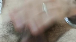 Married guy fingers ass and shoots huge load