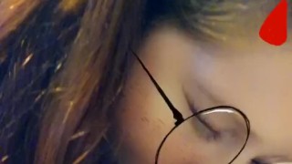 Practicing my head on my BBC dildo