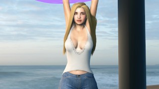 Short 5'2 Big Boob Teen Grows into a Tall 6'8 Amazon - Hourglass Grow