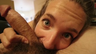 Gorgeous girl jokes and Laughs through Hot Blowjob -full 1/2 hr on ModelHub