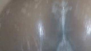big ass clapping on dildo in slow motion