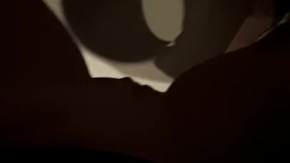 Pee desperation in public toilet Female POV mess