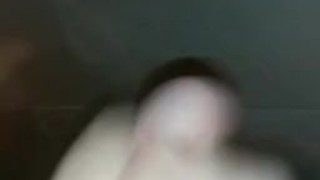 POV cumshot in shower