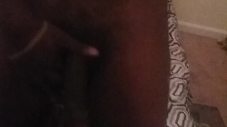 Dat bottle 8 inches playin wit big soft dick