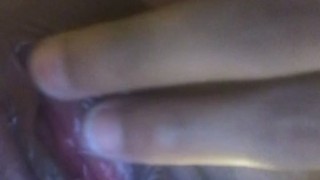 Pretty wet ebony pussy masturbates in school bathroom