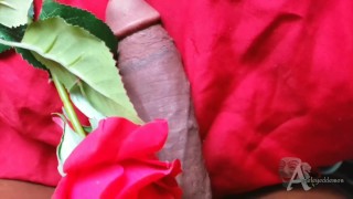 cumming on a rose cock tease