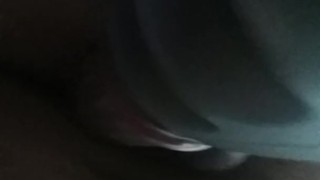 Dani pleasures her hair pussy with vibrating, rotating rabbit