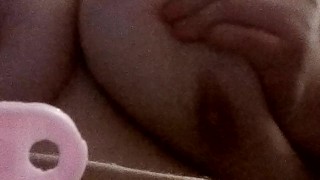 playing with my big boobs