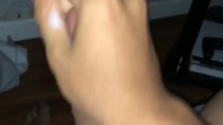 Latino teen Jerks off