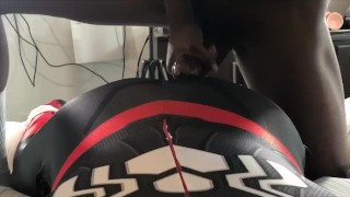 Black Miles fucks and cums in Spider-Man’s ass