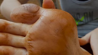 Sucking and Spitting My Dirty Feet