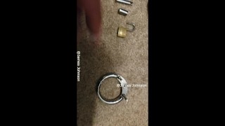 How to put on a Stainless Steel Chastity Cage