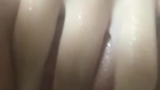 Amateur teen plays with wet pussy