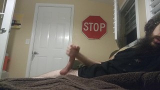 Bearded Jock Cums Twice in 60 Seconds