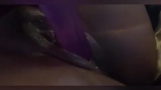 bbw ebony makes her creamy pussy squirt 