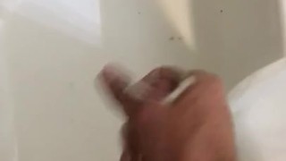 Solo shower masturbation
