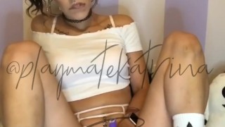Hot brunette JOI