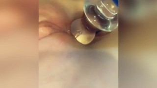 Fucking my ass and showing how wet I am