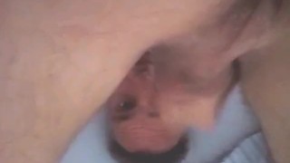 Jerking-off and cumming right into my mouth