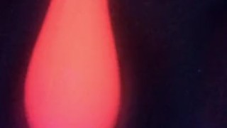 wett pussy swollows glow vibrator