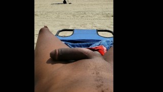 Big cock on beach