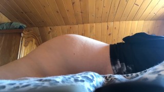 BBW Humping a pillow until I cum loudly while home alone
