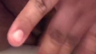 Fucking my fat pussy with a hairbrush