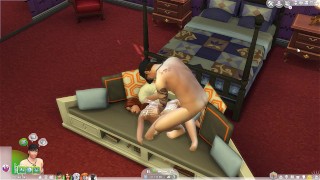 Tarrabyte Plays - The sims 4 - Footjob, Blowjob, fuckin!