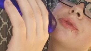 Redhead gets caught masturbating
