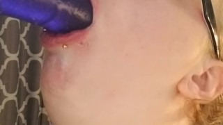Redhead gets caught masturbating