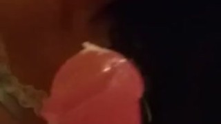 HOT MILF SOLO IN SEXY WHITE TEDDY