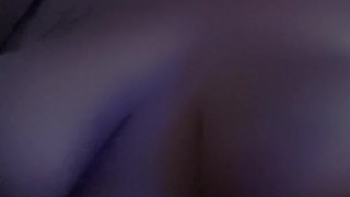 Playing with my big tits