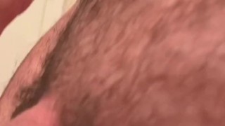 Young Hairy 23yo Puertorican with small dick unloading his creamy semen