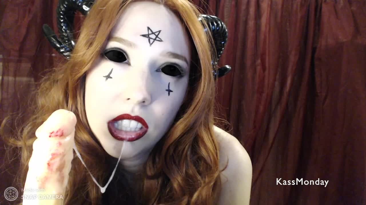 Succubus Demon Girl Ejaculação Compilação (Mamas, Pés, Boca, Buceta)