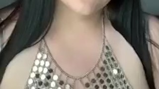 Shiny boob jewelry
