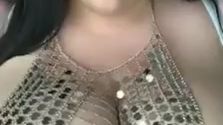 Shiny boob jewelry