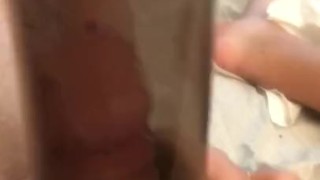 FIRST TIME DICK PUMP - POV - PINK NAILS